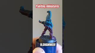 Painting Miniatures  90s Eldar warhammer40k warhammercommunity [upl. by Ydnor]