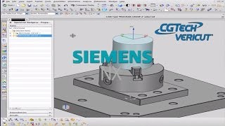 Siemens PLM NX CAM interface to VERICUT CNC simulation software [upl. by Marleah]