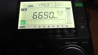 Sangean ATS 909X OIRT band FM 64108 Mhz [upl. by Hoes306]