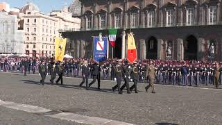 Giuramento 237° corso Scuola militare quotNunziatellaquot Labari di Napoli e Campania [upl. by Safko]