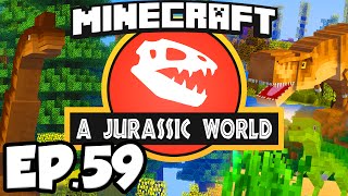 Jurassic World Minecraft Modded Survival Ep59  CONTINUING THE HOTEL Dinosaurs Modpack [upl. by Lona]