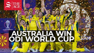 Australia defeat India by sixwickets in World Cup Final [upl. by Ignacius]