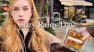 Cozy Rainy Day in Japan ☕️ ˚ ༘   Exploring Cafes amp Nature  Living Alone Vlog [upl. by Zsuedat]