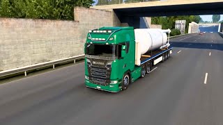 Francia  Scania S  Krone Trailer  De Paris a Reims  ETS2 [upl. by Guenevere]