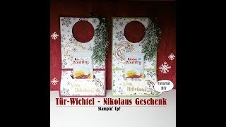 TürWichtel  Nikolausgeschenk  Stampin Up  DIY  Tutorial [upl. by Schulz180]