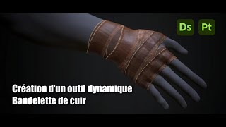 Tuto Outil dynamique pour créer des bandelettes de cuir en texture [upl. by Anerok878]