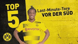 Top 5 LastMinute Borussia Dortmund Home Goals  ⚽️ Batshuayi Dede and Co [upl. by Nytsyrk643]