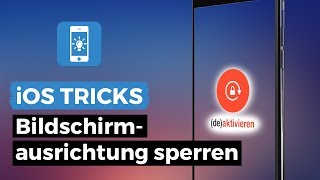 iPhone Ausrichtungssperre aktivieren in iOS 10 und älter [upl. by Thirzi259]