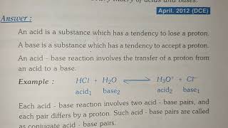 BRONSTED LOWRY acid base theory and conjugate acid base [upl. by Asilanom]