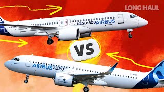 Airbus Battle Comparing The A320neo And A220300 [upl. by Netniuq]