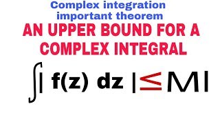 Complex integration important theorem 🔥 [upl. by Sirtaeb]