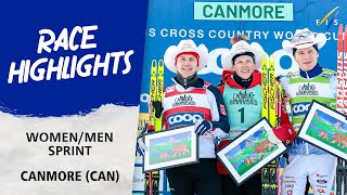 Skistad and Klaebo dominate first Sprint race in Canmore  FIS Cross Country World Cup 2324 [upl. by Nirek333]