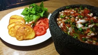 COCINAR TORTA DE PAPA CON SALSA DE MOLCAJETE RICO Y SABROSO [upl. by Ytirahs]