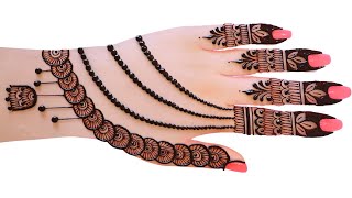 😱🔥easy top Arabic mehndi designweddingDulhan special mehndidesignsimplehenna madhieid mehandi [upl. by Helenka]