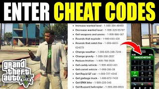 How To Enter Cheat Codes On GTA 5 PS4 PS5 Xbox amp PC [upl. by Ina387]