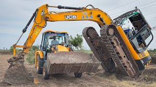 JCB 3DX Unloading from Truck and Pipeline dig Installation and backfilling  Jcb video [upl. by Felike608]