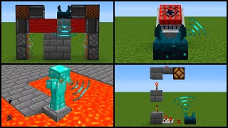 Minecraft  5 Wireless Sculk Sensor Builds [upl. by Stav]