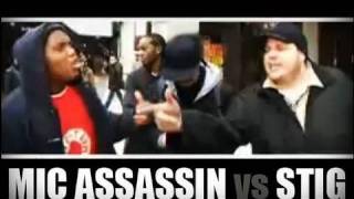 Street Battle  Mic Assassin vs Stig [upl. by Haneekas]