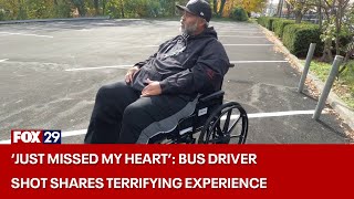 Bus driver shot on the job released from hospital shares experience [upl. by Enomyar757]