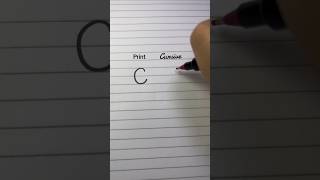 Print C vs Cursive C ✍️ [upl. by Ignaz]