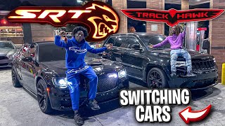 SWITCHING CARS WITH A HELLCAT CHRYSLER INSANE WHINE [upl. by Mcnully113]