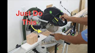 Small Repeatable Cuts on the miter saw [upl. by Weyermann934]