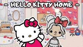 🎀 HELLO KİTTY TOCA LİFE WORLD🤩🎀 I Designed A Hello Kitty HouseHELLO KİTTY EVİ TASARLADIM tocaboca [upl. by Treblih354]