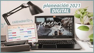 ORGANIZACIÓN DIGITAL 2021  PLANIFICA TU VIDA DIGITAL calendario agenda lista de tareas etc [upl. by Kaasi770]