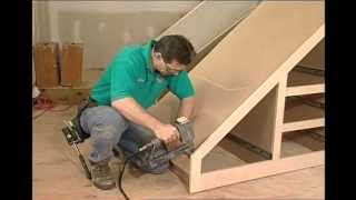 Building Storage Spaces Part 1 How to build storage space under your Stairs [upl. by Anelrac]