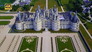 4K  Château de Chambord  France [upl. by Llertac]