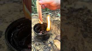 How to Make a Fire Starter with Wool Socks Easy Camping Hack [upl. by Niroht]