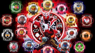 Kamen Rider Ghost All Eyecon Legend Rider Damashii KuugaExAid Henshin Sound HD [upl. by Kramnhoj]