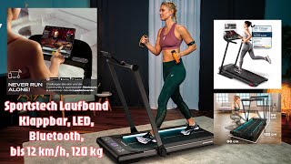 Sportstech Laufband – Klappbar LED Bluetooth bis 12 kmh 120 kg [upl. by Lauretta870]