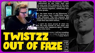 fl0m Reacts to Twistzz Officially Leaves FaZe Clan [upl. by Urania]