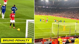 Bruno Fernandes Missed Penalty Against Chelsea in Premier League [upl. by Drofla]