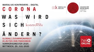 Marsilius kontrovers Corona – Globale Zusammenarbeit in Zeiten von Pandemien [upl. by Brewster]