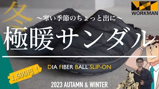 【ワークマン】2023秋冬！寒い季節のちょい出に最適！DFBスリッポン！ぬくくてポップでキャッチーなワークマンの冬用極暖サンダル！オフィス勤めの方にもオススメの逸品！【WORKMAN】 [upl. by Carmelita]