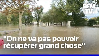 Inondations les habitants découvrent les dégâts et craignent de nouvelles pluies [upl. by Inaleon518]