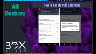 How to Eanble OEM Unlock Before Root [upl. by Eek]