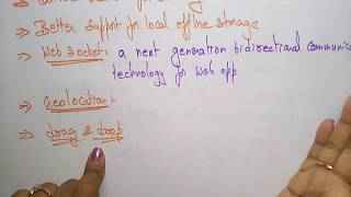 HTML5 tutorial  features  by bhanu priya [upl. by Rellim]