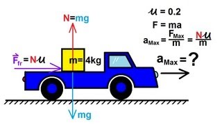 Physics 4 Newtons Laws of Motion 11 of 20 Second Law Example 4 [upl. by Aiyot]