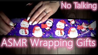 ASMR  Wrapping Christmas Gifts NO Talking [upl. by Alahcim]