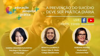 LIVE A PREVENÇÃO DO SUICÍDIO DEVE SER PRÁTICA DIÁRIA [upl. by Irrej]