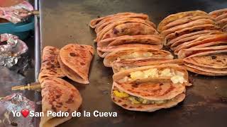 Favian Lameda Tacos con tortillas gorditas de desayuno con huevo Don Jose en Hermosillo [upl. by Eckblad]