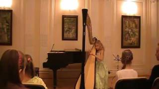 M Glinka  Nocturne quotRazlukaquot Alisa Sadikova 12 years old harpist [upl. by Corrina]