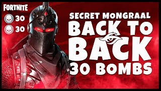 SECRET MONGRAALS BACK TO BACK 30 BOMBS  Solo vs Squads  Fortnite [upl. by Goines]