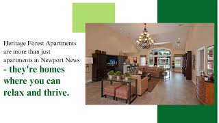 Upscale Living at Heritage Forest Apartments in Newport News  2Bedroom Apartments for Rent [upl. by Andert]