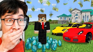 I Fooled a MILLIONAIRE ONLY Minecraft Server [upl. by Aniretak226]