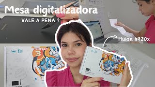 Mesa digitalizadora para estudos vale a pena HUION H420x [upl. by Notnats]