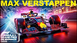 F1 2024  Max Verstappen em Mônaco na CHUVA [upl. by Adniram847]